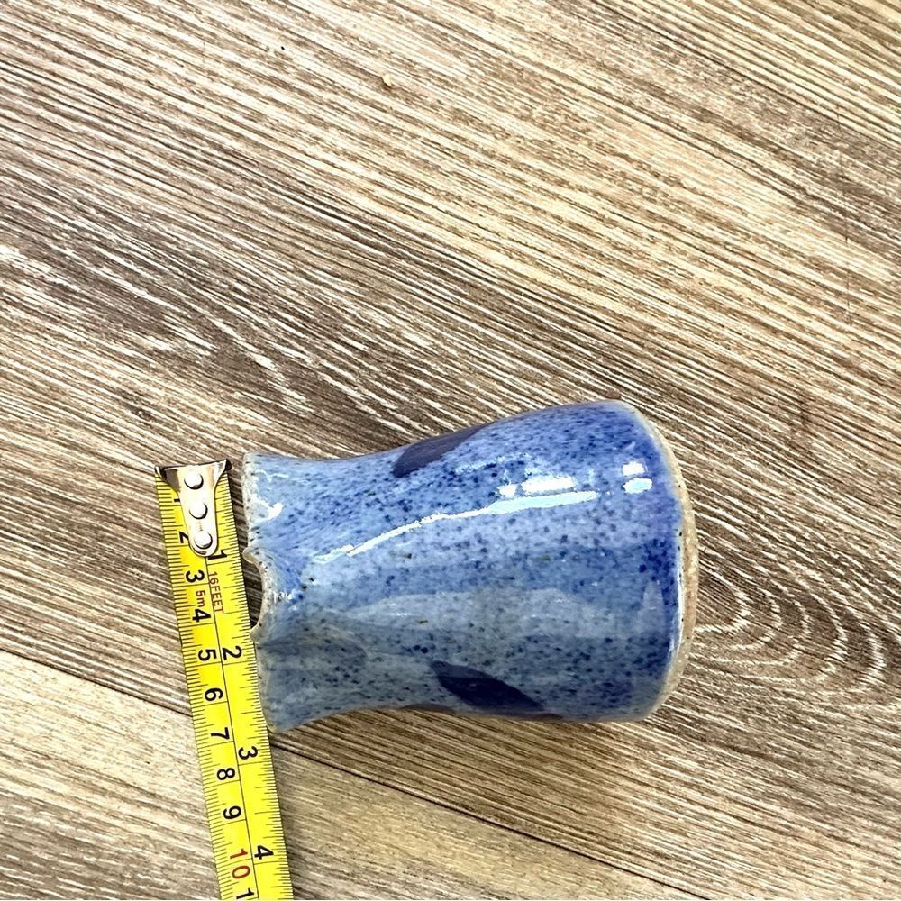 Karl Sporck blue hand thrown pottery blue glazed creamer - Picture 7 of 8